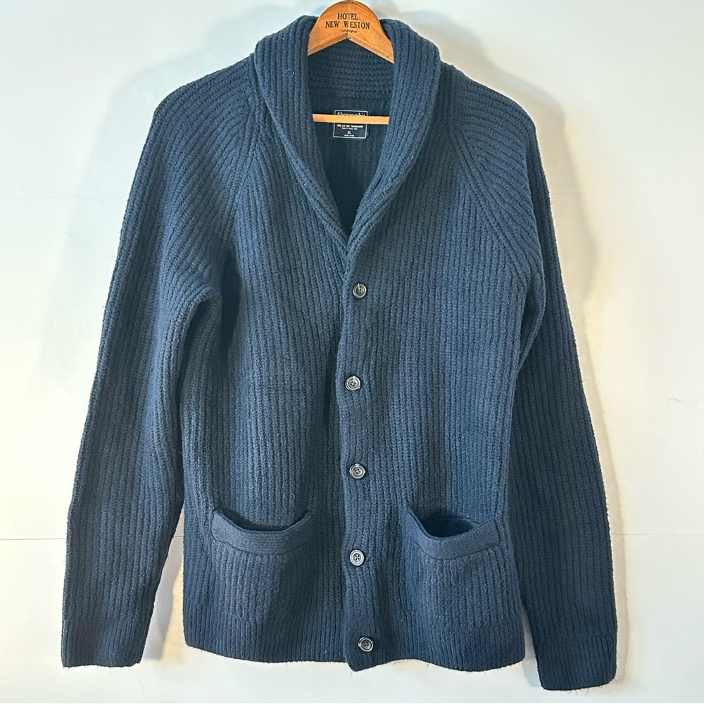 Abercrombie & Fitch Navy Blue Cardigan Sweater